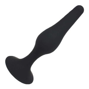 Silikon-Analplug Schwarz Saugi M 11,5 CM
