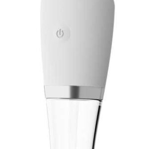 LED Glas-Silikon-Massagestab-Vibrator beidseitig nutzbar mit 10 Vibrationsmod...