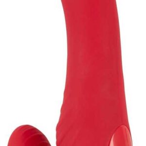 RC Strapless Strap-On 3 Strap-on-Doppelvibrator mit 3 Motoren Rot