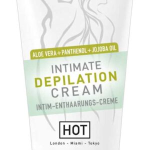 HOT Intimate Enthaarungscreme mit Aloe Vera, Panthenol und Jojoba-Öl 100 ml