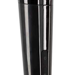 Massagestab Rechargeable Wand Vibrator mit 2 Aufsätzen Schwarz