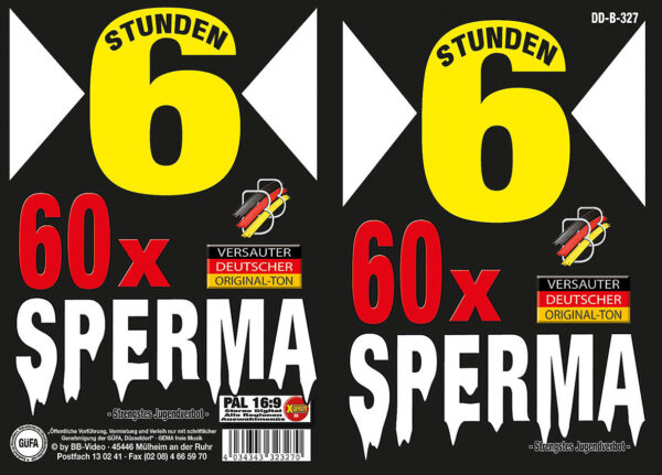 60 x Sperma - 6 Stunden