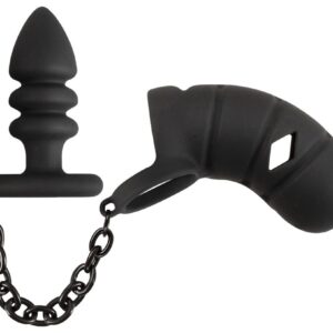 Analplug mit Peniskäfig 8 x 2,9 cm