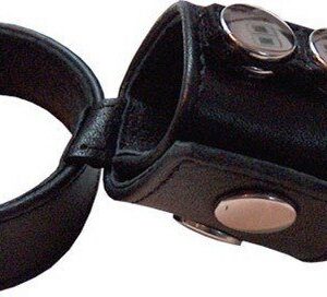Schwarzer Cockstrap mit Hodenhalter