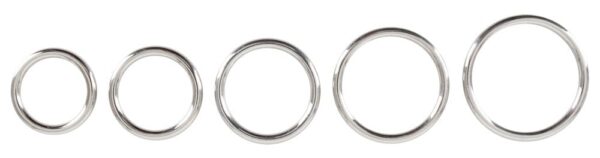 Penisring Metall-Ringe 5er-Set