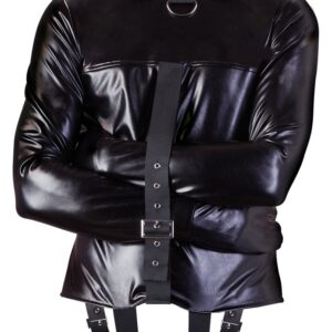 Zwangsjacke mit Riemen in Leder-Optik fetish collection Schwarz S/M
