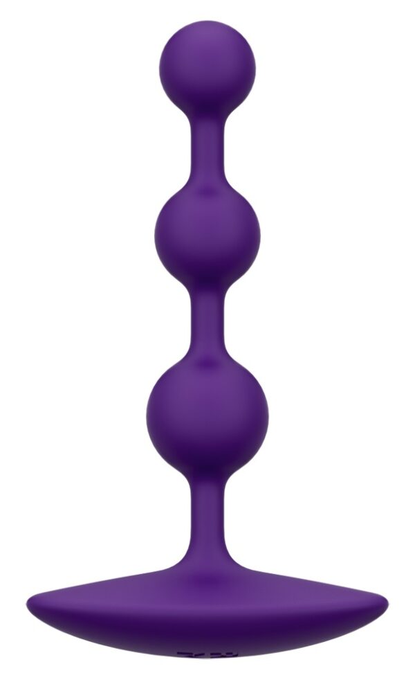 Flexible Analkette "Amp" mit 3 Kugeln Romp Lila