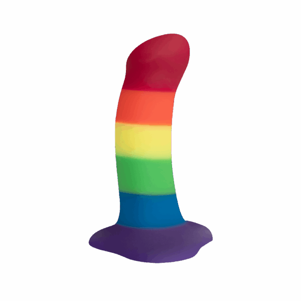 Fun Factory Amor kleiner Dildo mit Saugnapf Pride-Rainbow