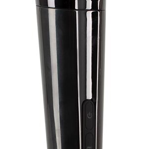 Massagestab Rechargeable Wand Vibrator mit 2 Aufsätzen Schwarz