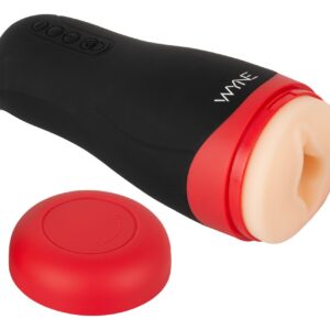WYNE Masturbator 01 mit Wärmefunktion bis 42°C, 5 Vibrationsmodi und 3 Saugmodi ...