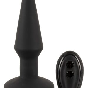 Aufpumpbarer Vibro-Analplug mit 10 Vibrationsmodi ANOS Schwarz