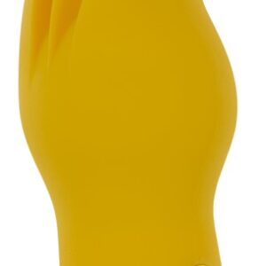 Zungenvibrator mit 3 flexiblen Flatter-Spitzen Gelb