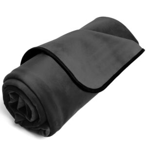 Fascinator Throw Decke/Laken aus Samt-Mikrofaser 183 x 137 cm Schwarz