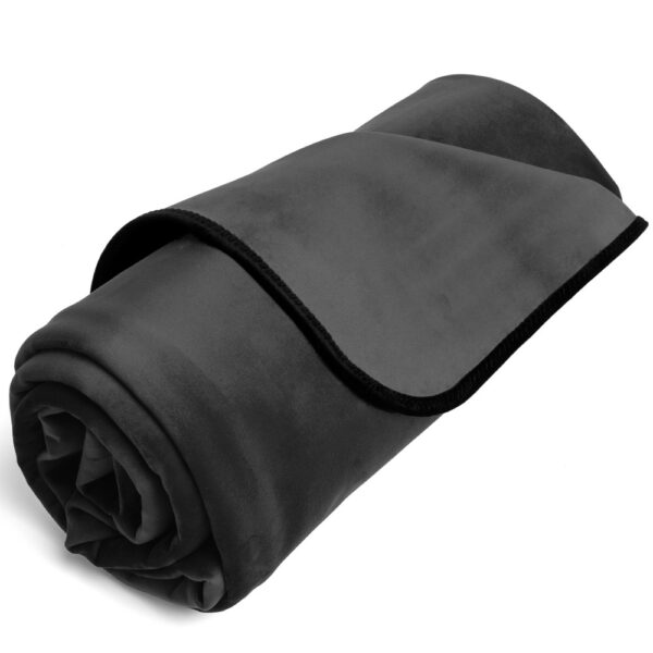 Fascinator Throw Decke/Laken aus Samt-Mikrofaser 183 x 137 cm Schwarz