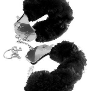 Original Furry Cuffs Handschellen mit weichem Überzug Silber