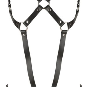 Ganzkörper-Geschirr Harness aus Leder Schwarz