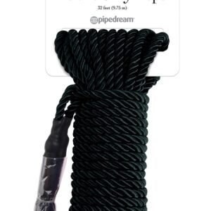 Deluxe seidiges Bondageseil (10 Meter lang) Fetish Fantasy Series Schwarz