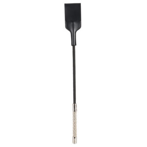 Gerte mit umwebten Stab und Griff mit Strassbesatz Bad Kitty Schwarz