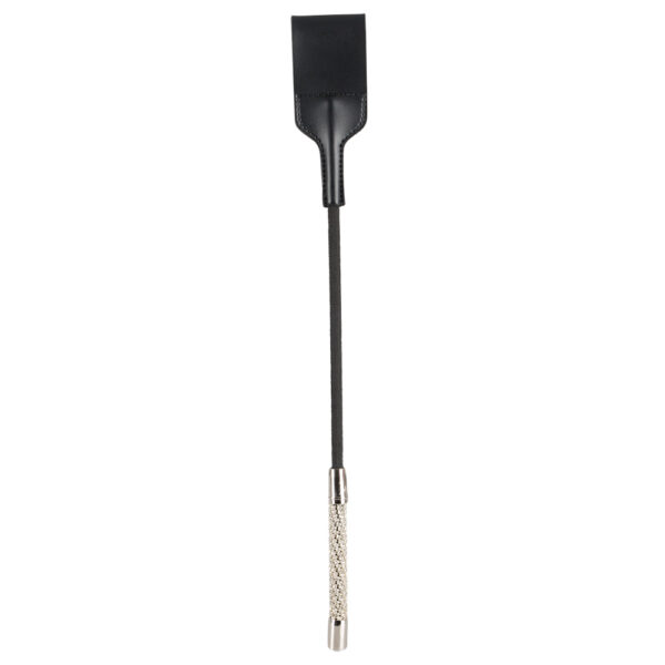Gerte mit umwebten Stab und Griff mit Strassbesatz Bad Kitty Schwarz