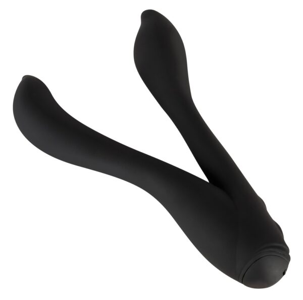 Biegsamer weicher Doppelvibrator mit 2 Motoren und 7 Vibrationsmodi Jülie Schwar...