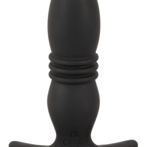 Vibro-Analplug mit Stoßfunktion, 10 Vibrationsmodi + Fernbedienung ANOS Schwarz