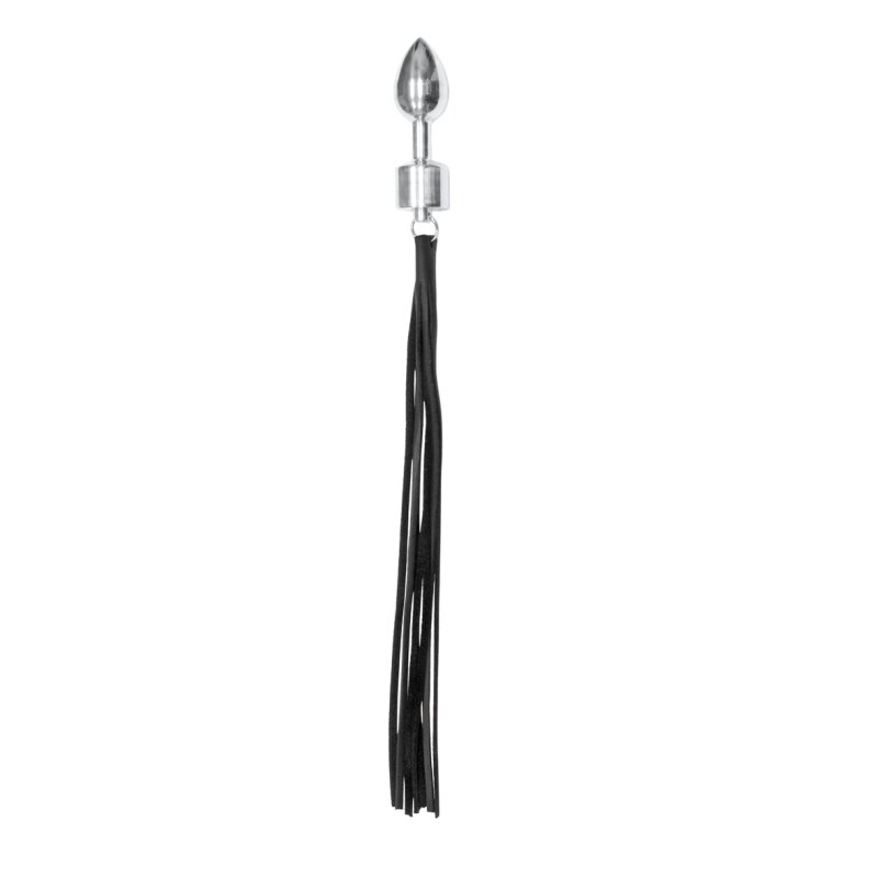 alu plug mit lederpeitsche