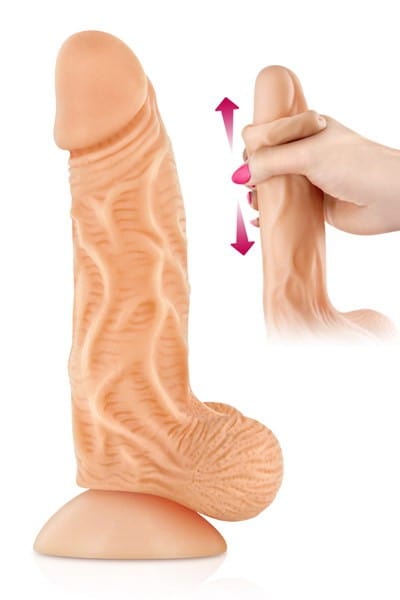 dildo mit beweglicher haut 18 5 x 4 cm 1152608299