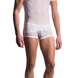 Manstore V-Neck Shirt weiss