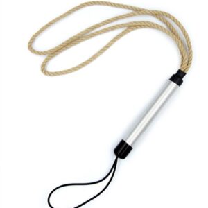 Schlagpeitsche Hanf Doppelschleife 32 cm