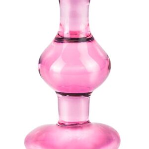 Glasplug Icicles Pink 9,5 x 3,4 cm