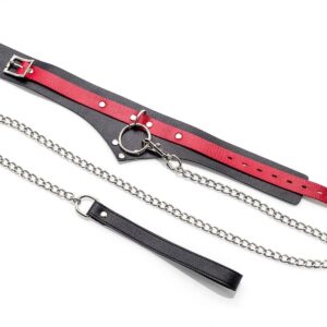 Halsband mit Metallkette