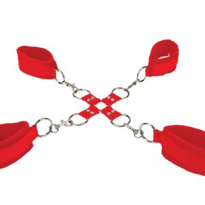 Handschellen Hand und Fuß rot