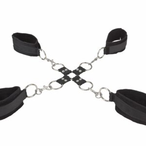 Handschellen Hand und Fuß schwarz