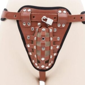 Keuschheitsgürtel Geschlossen Braun