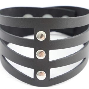 Lederhalsband Quatro