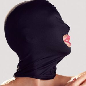 Elastische Kopfmaske in Schwarz
