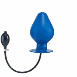 Aufblasbarer Vortex Butt Plug blau XL