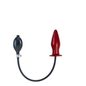 Aufblasbarer Buttplug mit Kern rot M
