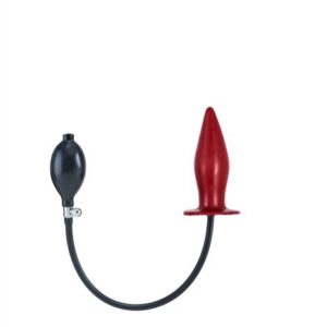Aufblasbarer Buttplug mit Kern rot L