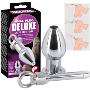 Analplug Alu hohl 11 x 3,5 cm