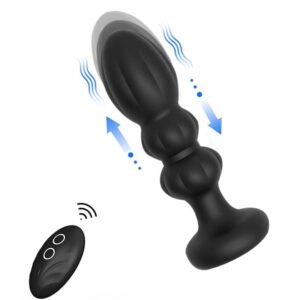 Analplug Stößl mit Vibration 14 x 4,2 cm