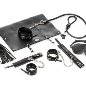 Bondage-Set Ledertasche