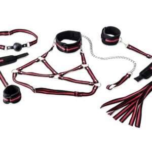 Bondage-Set Schwarz-Rot