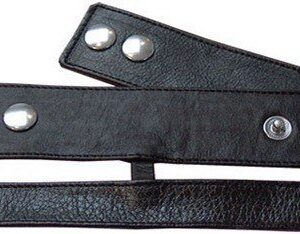 Tripple Cockstrap aus schwarzem Leder