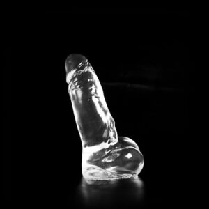 Dildo Schiefbahn transparent 23 x 6 cm