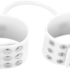 Druckknopf Handschellen weiß