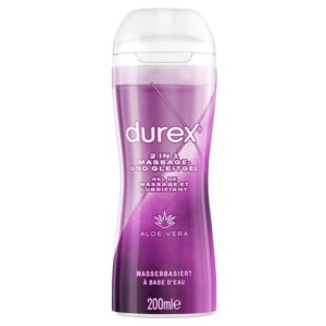 Durex Play 2 in 1 Massage-Gel und Gleitgel 200 ml mit Aloe Vera