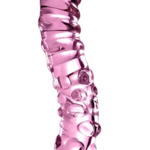 Glasdildo Icicles Pink 19,5 x 3,5 cm