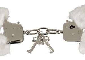 Handschellen mit abnehmbaren Plüschbezügen