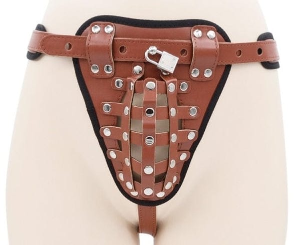 Keuschheitsgürtel Geschlossen Braun 1 Keuschheitsgürtel Geschlossen Braun